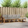 vidaXL Set de canapele de exterior 5 pcs Gri natural și deschis