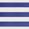 vidaXL Copertină retractabilă albastru/alb, 4,5x3 m, textil/aluminiu