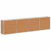 vidaXL Strat &icirc;nălțat de grădină Maro deschis 320 x 40 x 77 cm