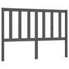 vidaXL Tăblie de pat, gri, 166x4x100 cm, lemn masiv de pin