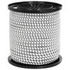 vidaXL Cords bungee 4 mm Negru și Alb PP și cauciuc