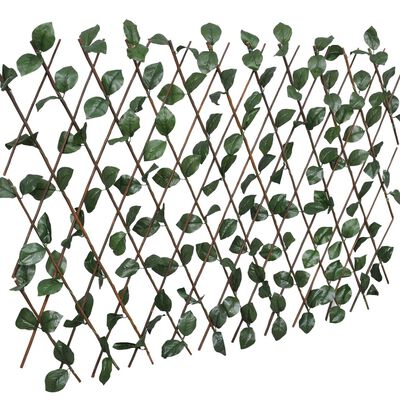 vidaXL Garduri cu zăbrele, frunze artificiale, 5 buc.,180x30cm, salcie