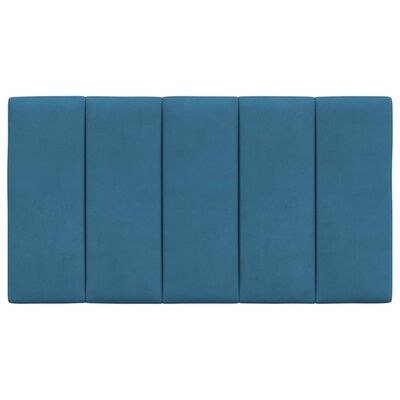 vidaXL Pernă tăblie de pat, albastru, 80 cm, catifea