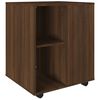 vidaXL Dulap cu roți, stejar maro, 60x53x72 cm, lemn prelucrat