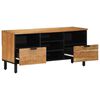 vidaXL Cabinet TV cu raft Maro 100 x 33,5 x 46 cm Lemn de mango solid