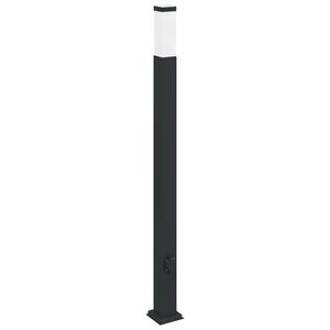 vidaXL St&acirc;lp luminos cu priză 110 cm negru IP44