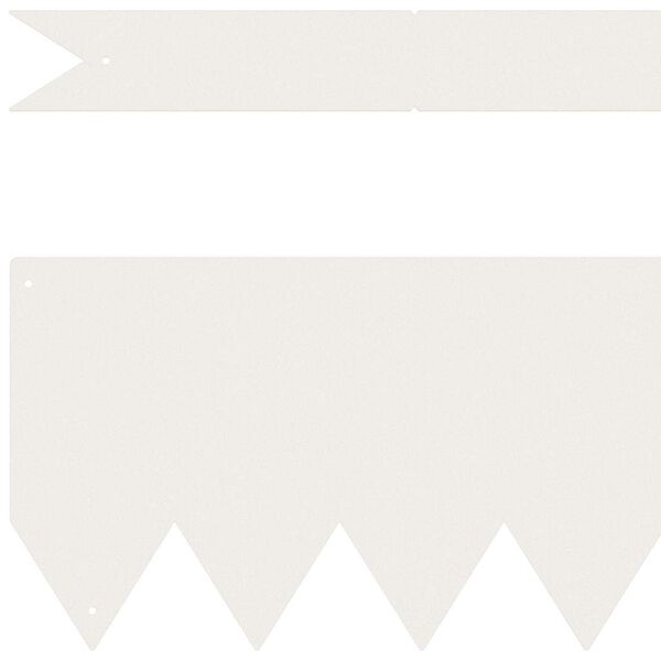 vidaXL Margine pentru gazon 10 pcs Alb 100 x 0.05 x 20 cm