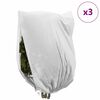 vidaXL Huse din fleece pentru protecția plantelor &icirc;mpotriva &icirc;nghețului 3 pcs