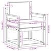 vidaXL Canapea de exterior Lemn de acacia solid și poliester natural