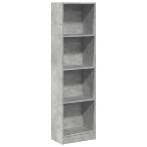 vidaXL Bibliotecă, gri beton, 40x24x143 cm, lemn prelucrat