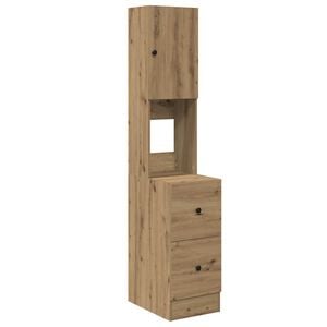 vidaXL Bufet de bucătărie Stejar Artizanal 32 x 50 x 180 cm