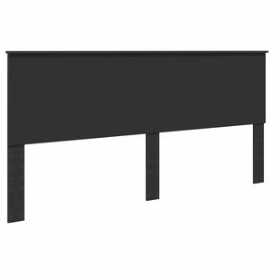 vidaXL Tăblie cap cu headboard Stejar Negru 200 cm Lemn compozit