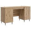 vidaXL Birou cu ușă Stejar Artizanal 142,5 x 50 x 75 cm Lemn prelucrat