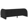 vidaXL Cadru de pat colțar cu headboard Negru 100 cm x 200 cm Catifea
