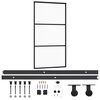 vidaXL Ușă glisantă cu set feronerie, 102x205 cm, sticlă ESG/aluminiu