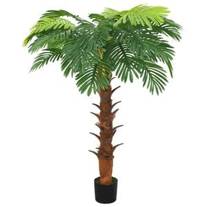 vidaXL Palmier cycas artificial cu ghiveci, verde, 160 cm