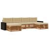 vidaXL Set de canapele de exterior 6 buc. Lemn Solid de Acacia