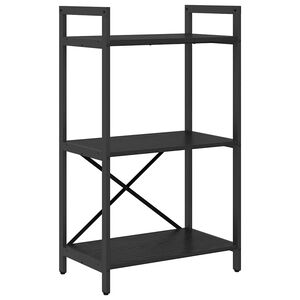 vidaXL Raft pentru cărți 3 niveluri 56 x 34 x 96 cm Lemn prelucrat