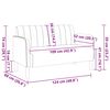 vidaXL Canapea loveseat rosu vin 109 cm catifea