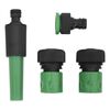 vidaXL Furtun de grădină cu set de racorduri, verde, 0,5", 100 m, PVC