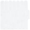 vidaXL Placă cu Pene 10 pcs Alb 30 x 30 cm Poliuretan și PET