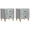 vidaXL Dulap de noapte 2 buc. Sonoma gri 43 x 34,5 x 48 cm