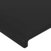 vidaXL Pat box spring cu saltea, negru, 200x200 cm, piele ecologică