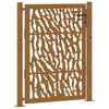 vidaXL Poartă de grădină 100x125 cm, oțel rezistent la intemperii, model cu urme