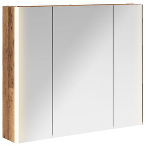 vidaXL Dulap cu oglindă pentru baie Lemn vechi 83,5 x 15,5 x 70 cm