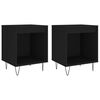 vidaXL Noptiere, 2 buc., negru, 40x35x50 cm, lemn compozit