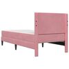 vidaXL Cadru de pat cu saltea cu headboard Roz 80 x 200 cm Catifea