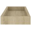 vidaXL Rafturi de perete Loggia, 4 buc., stejar, 40x15x4 cm, MDF