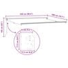 vidaXL Copertină retractabilă manuală Bej 2,5 x 2 m