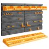 vidaXL Perete pentru scule, 646x385 mm, 26 suporturi pentru scule, PP