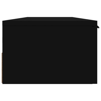 vidaXL Dulap de perete, negru, 102x30x20 cm, lemn prelucrat