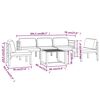 vidaXL Set mobilier de grădină cu perne, 6 piese, antracit, aluminiu