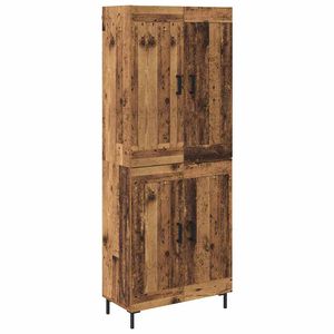 vidaXL Bufet 2 buc. Lemn Vechi 69,5 x 34 x 180 cm Lemn prelucrat