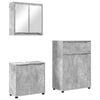 vidaXL Set de mobilier pentru baie 3 buc. Gri din beton
