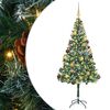 vidaXL Brad de Crăciun artificial cu 300 LED Verde 180 cm PVC și Oțel