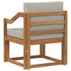 vidaXL Canapea de exterior Lemn de acacia solid și poliester