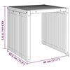vidaXL Masă laterală pentru grădină Manual Maro 45 x 42.5 x 45 cm