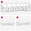 vidaXL Set de canapele de exterior cu pernă 6 pcs Natural și Antracit