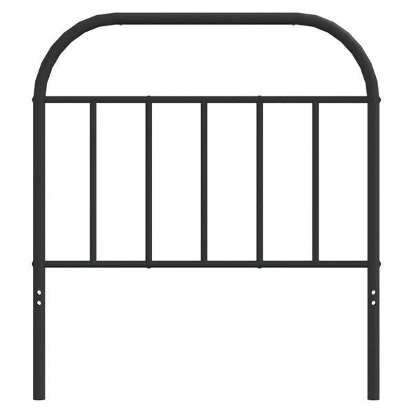vidaXL Tăblie de pat de schimb metalică, negru, 90 cm
