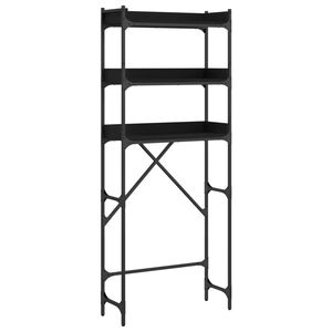 vidaXL Dulap mașină de spălat, negru, 67x25x163 cm lemn prelucrat