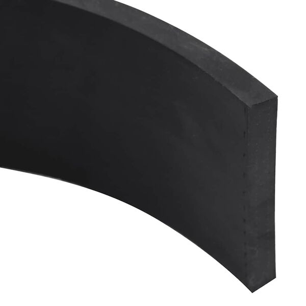 vidaXL Margine de cauciuc pentru plug de zăpadă negru 200x8x1 cm