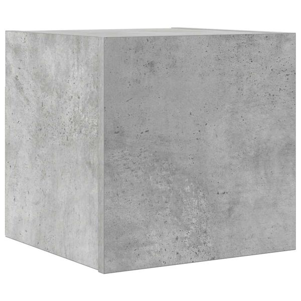 vidaXL Dulap TV montaj pe perete, gri beton, 30,5x30x30 cm