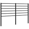vidaXL Tăblie de pat de schimb metalică, negru, 120 cm