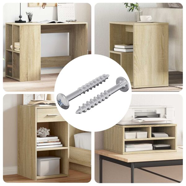 vidaXL Șurub 2 pcs Argintiu 9,8 x 35 mm Fier