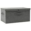vidaXL Cutie de depozitare, antracit, 50x30x25 cm, material textil