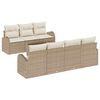 vidaXL Set de canapele pentru grădină 8 buc. Bej 55 x 55 x 37 cm